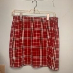 SHEIN Plaid Mini Skirt